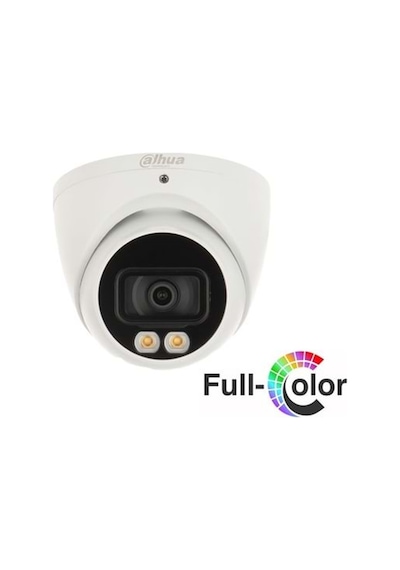 Dahua Hac-hdw1209tqp-a-led-0280b, 2mpix, 2.8mm Lens, 40 Mt Gece Görüşü, Full Color, Dahili Mikrofon, 4 In 1, Dome Kamera
