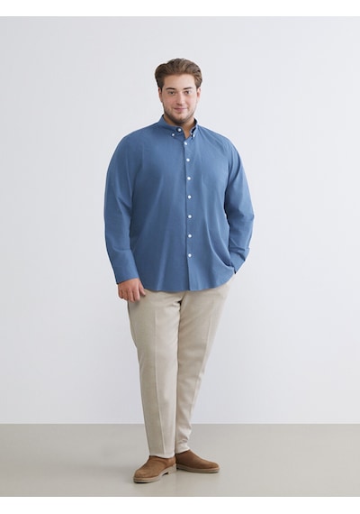 Lcwaıkıkı Classic Lacivert Regular Fit Uzun Kollu Poplin Erkek Gömlek
