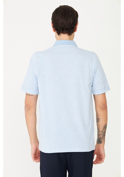 Açık Mavi Polo Yaka T-shirt A.mavi