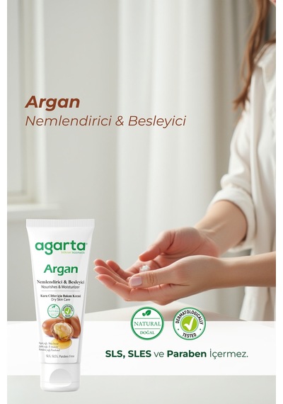 Agarta Doğal Argan Yağlı Besleyici Cilt Kremi 75 ML