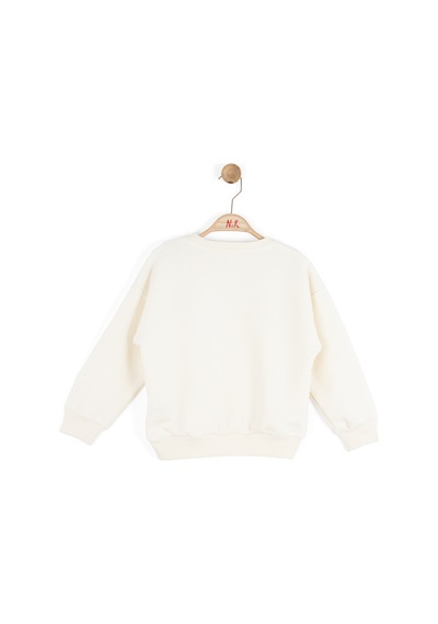 Xo Kids Kız Çocuk Sweatşirt 4-8 Yaş 39515 Krem
