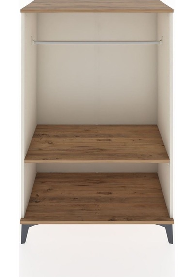 Hyperion Dolap Tek Raflı Tek Askılı 88x44x134 Aytaşı-çam Aytaşı
