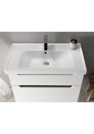 Turkuaz Seramik Cerastyle Frame 65 x 45 CM Etajerli Lavabo Turkuaz Seramik Cerastyle Frame 65 x 45 CM Etajerli Lavabo