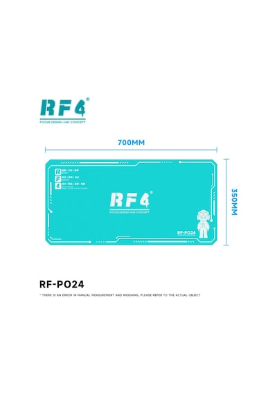 Rf4 Rf-po24 Silikon Tamir Pedi 70x35cm Isıya Dayanıklı Lehimleme Matı Pcb Smd Bga Çalışma Matı