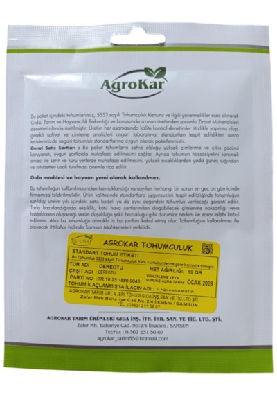 Dereotu Tohumu 10 Gr 1 Paket