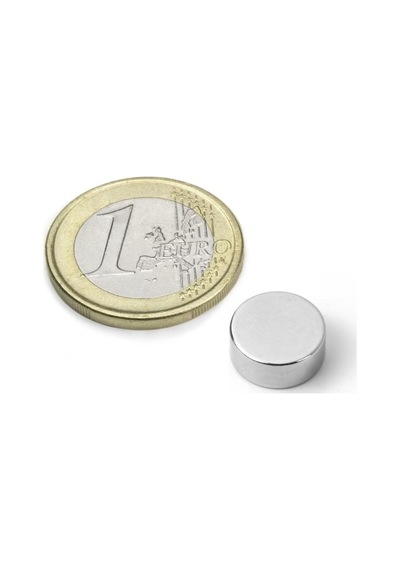 10 Adet 12x5 Yuvarlak Neodyum Mıknatıs, 12x5 Mm, Süper Güçlü, N35 Kalite