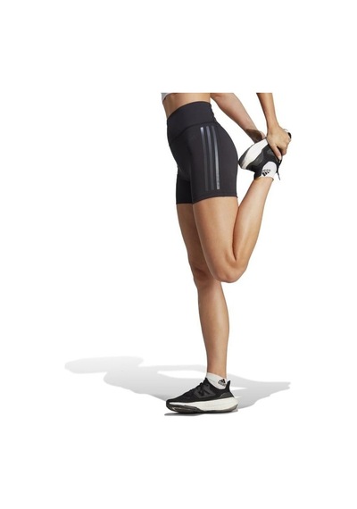 Adidas Dailyrun Stripes Kadın Şort Tayt Hs5452-siyah