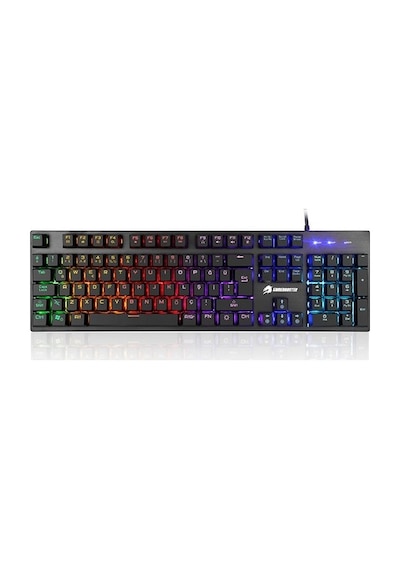 Gamebooster G76K Attack Usb Kablolu Işıklı Semi Mechanical Oyuncu Q Klavye