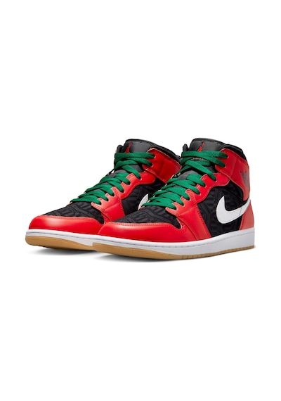 Nike Air Jordan 1 Mid SE Christmas DQ8417-006 Erkek Basketbol Ayakkabı Çok Renkli
