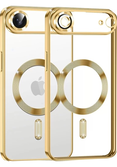 Newface Apple Apple iPhone Uyumlu  17 Air Kross Magneticsafe Kapak - Gold Altın