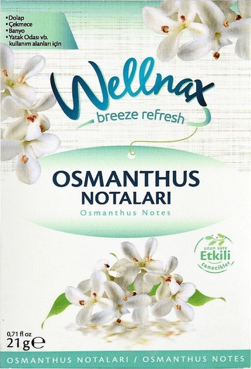 Wellnax Askılı Dolap Ve Çekmece Kokusu Osmanthus Notaları 2 Adet