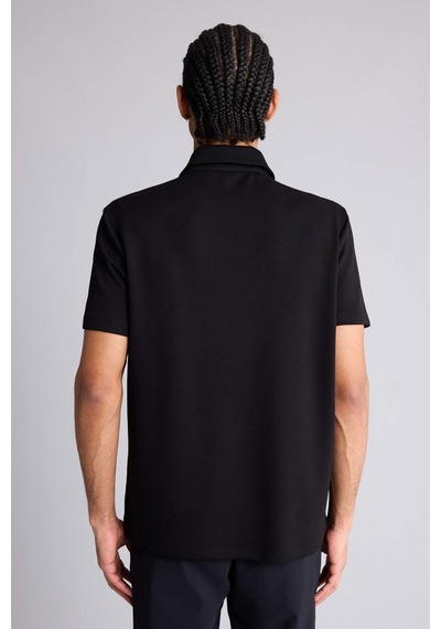 Defacto Defactofit Standart Fit Polo Yaka Sporcu Modal Kısa Kollu Tişört F9834ax25hsbk27 SIYAH