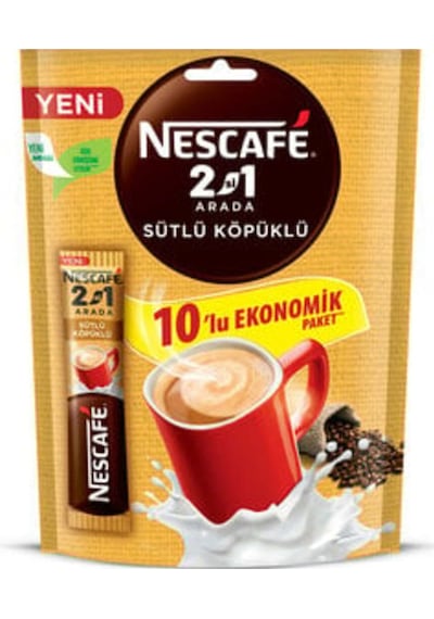 2 Si 1 Arada Sütlü Köpüklü 10'lu Paket 100gr 1 Adet Diğer