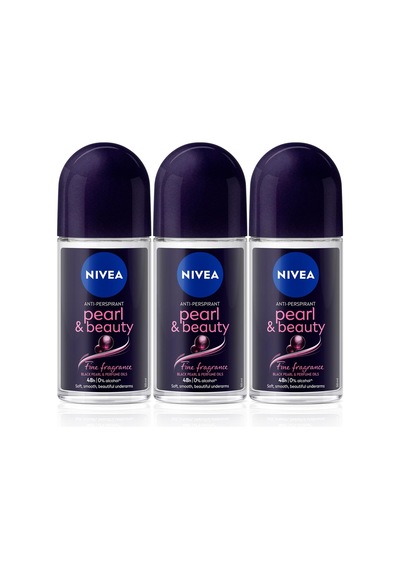 Kadın Roll On Deodorant Pearl&beauty Fine Fragrance,48 Saat Anti-perspirant Koruma 50ml X3 Adet