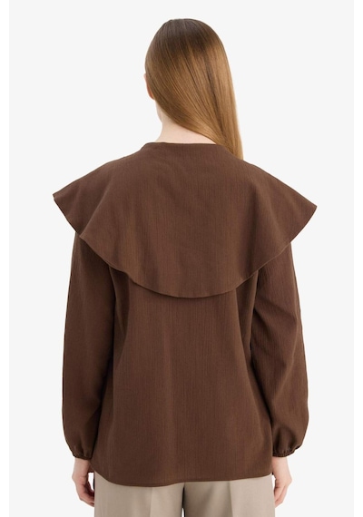 Defacto Krinkıl Kumaş Tunik H0406ax26spbn323 Kahve-bn323