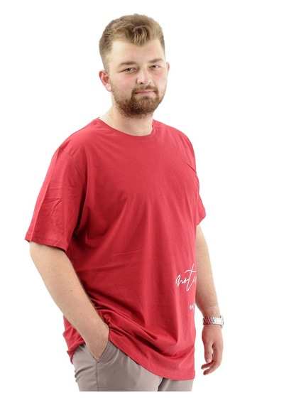 Superxl Battal Beden Erkek Pamuklu T-shirt Yumuşak Dokulu Baskılı Belıef