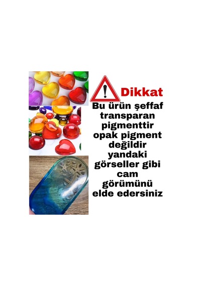 Epoksi Şeffaf Transparan Pigment Set 10 Renk 100 ml