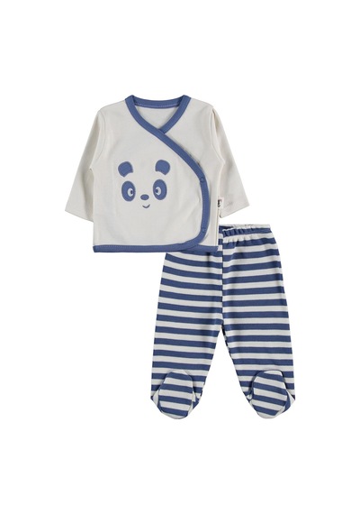 Civil Baby Erkek Bebek Pandalı 10'lu 0-24 Ay Zıbın Setleri - Lacivert
