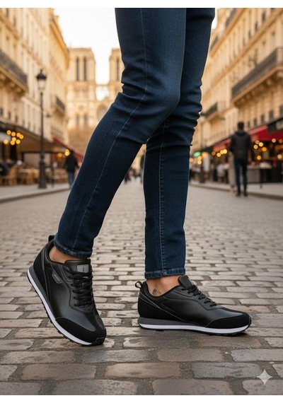 Lescon Motıva 2 Rahat Hafif Orijinal Ürün Sneakers Walkıng Spor Ayakkabı Siyah