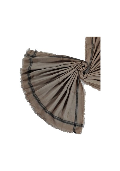 Mim Eşarp Mısırlı Eşarpları Pamuk Şal 100x200 Cm Vizon