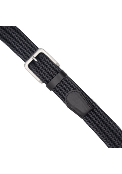 Pierre Cardin Premium Örgü Deri Kemer En 3,5 Cm Pc-1712 Siyah