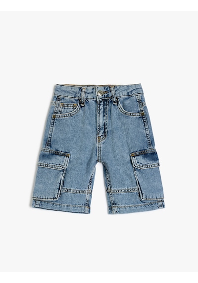Koton Kapaklı Cep Detaylı Pamuklu Oversize Denim Şort Orta İndigo 5skb40022td İndigo Koton Kapaklı Cep Detaylı Pamuklu Oversize Denim Şort Orta İndigo 5skb40022td İndigo