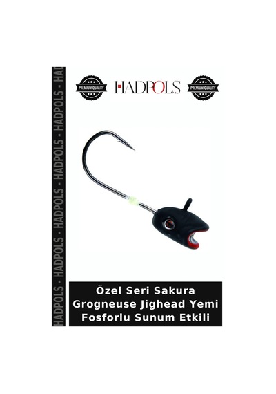 Özel Seri Sakura Grogneuse Jighead Yemi Fosforlu Sunum Etkili