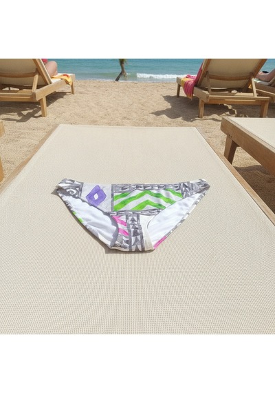 Bonbon Kadın Plaj Giyim Desenli Bikini Alt Bb2579 Çok Renkli