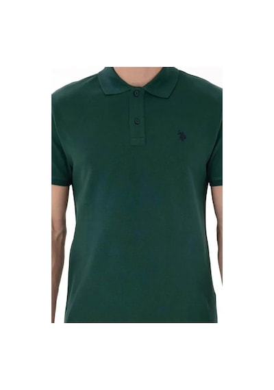 U.S. Polo Assn. Gtp04ıy026 Koyu Yeşil Erkek Polo Yaka T-shirt Pu-8731 L