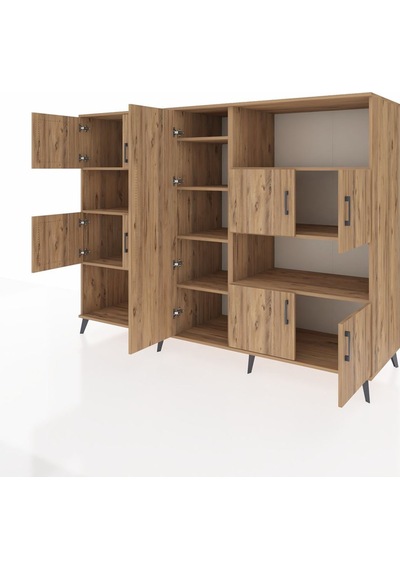 Kronos Dolap 10 Raflı 9 Kapaklı 220x59x163 Çam-çam Atlas Çam - Atlas Çam Kronos Dolap 10 Raflı 9 Kapaklı 220x59x163 Çam-çam Atlas Çam - Atlas Çam
