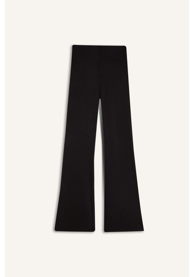 DeFactoFit Flare Fit İspanyol Paça Standart Boy Sporcu İnce Pantolon D7197AX25SPBK81