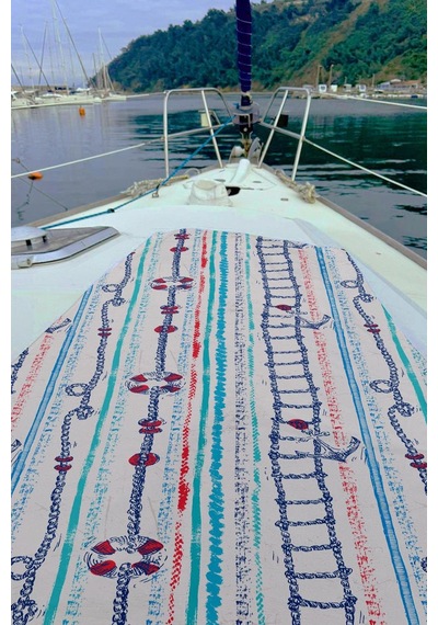 Dijital Baskılı Unisex Deniz Havuz Plaj Havlusu 70x150 Cm. // H095 Renkli