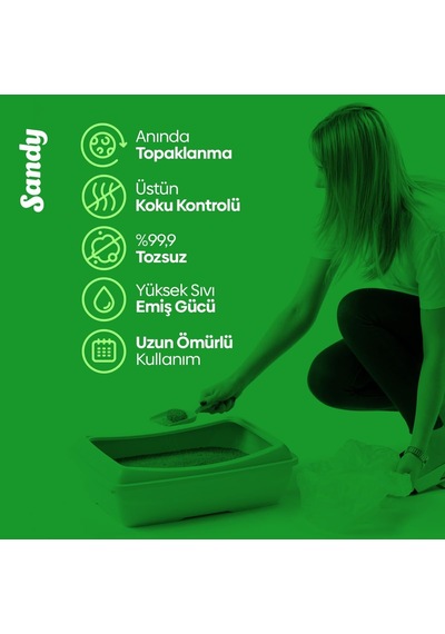 Max Super Premium Aktif Karbonlu Topaklanan Kokusuz Kedi Kumu 10kg