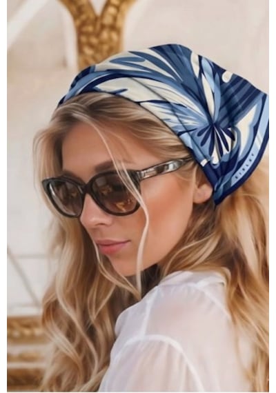 Sisley Flora Bandana/fular -2018-47 47 Lacivert