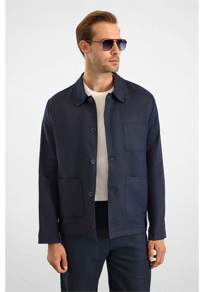 Süvari Lacivert Regular Bebe Yaka Düz Poplin Torba Cep 4 Drop Spor Ceket Sct2004800003-m09 Süvari Lacivert Regular Bebe Yaka Düz Poplin Torba Cep 4 Drop Spor Ceket Sct2004800003-m09