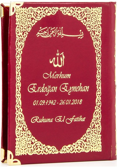 50 Adet - Isim Baskılı Ciltli Yasin Kitabı - Çanta Boy - 128 Sayf N11.2415