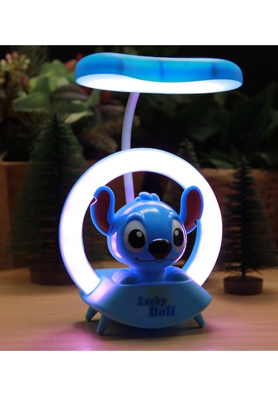 Mavi Stitch Gece Lambası Şarjlı