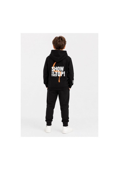H&c Coolboy H&c Erkek Çocuk Haki Kapüşonlu Baskılı Eşofman Takımı Sweatshirt Ve Jogger Alt Siyah H&c Coolboy H&c Erkek Çocuk Haki Kapüşonlu Baskılı Eşofman Takımı Sweatshirt Ve Jogger Alt Siyah