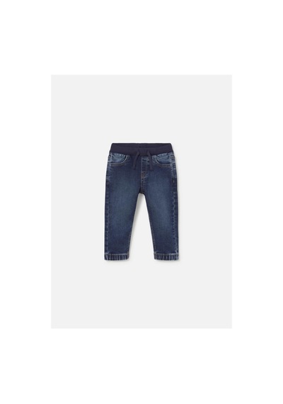 Mayoral Erkek Bebek Lastikli Denim Kot Pantolon Lacivert 2543