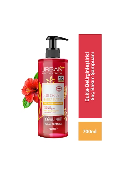 Urban Care Hibiscus & Shea Butter Bukle Belirginleştirici Saç Bakım Şampuanı 700ml-vegan