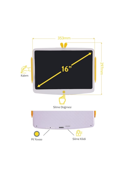 Xiaomi Wicue 16” LCD Dijital Renkli Çizim Tableti