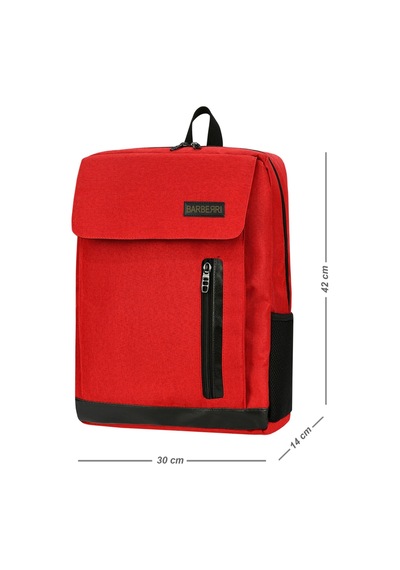 Galb Leather Lisansli Laptop Ve Evrak Sirt Cantasi Kirmizi