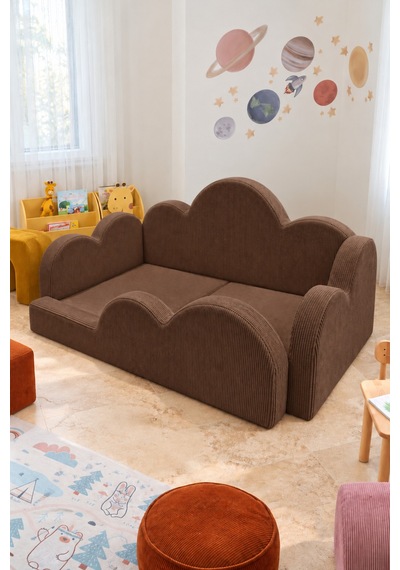 Funbed Junior Bulut Tasarımlı Çocuk Yatağı, Karyola Ve Oyun Matı Seti Kahverengi - 938609351 Funbed Junior Bulut Tasarımlı Çocuk Yatağı, Karyola Ve Oyun Matı Seti Kahverengi - 938609351