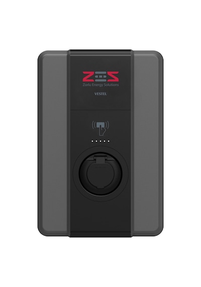 Vestel Elektrikli Araç Şarj İstasyonu Evc04 Zes4-ac22 Opt2 22kw Soketli Siyah