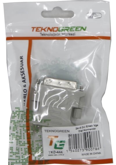 Teknogreen Tkd-444 24+5 Dvi Erkek Vga Dişi Konnektör