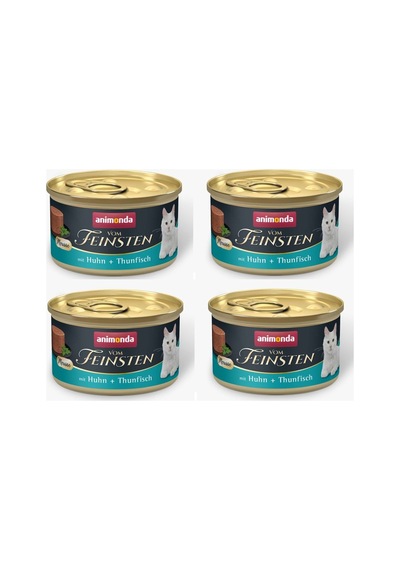 Animonda Vom Feinsten Tavuklu Ve Ton Balıklı Yetişkin Kedi Konsevesi 85 G X 4 Adet