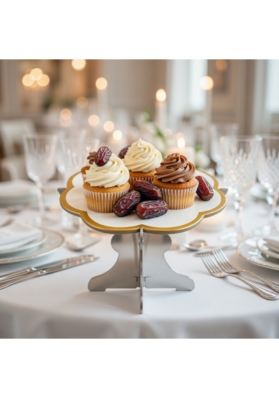 Cupcake Truff Hurma Stand 6'lı Beyaz 8,5x9 Cm Sunum Standı Diğer