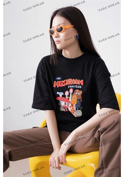 Startmore Unisex The Mushroom Siyah Siyah