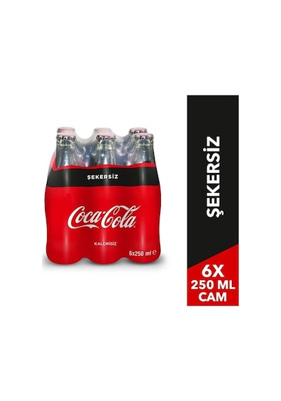 Coca Cola Şişe Zero 250 Ml 6 Adet 6lı Paket Halinin Fiyatıdır