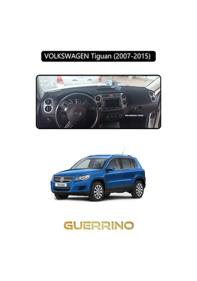 Volkswagen Tiguan 2007-2015 Torpido Koruma Halısı Siyah Kenar